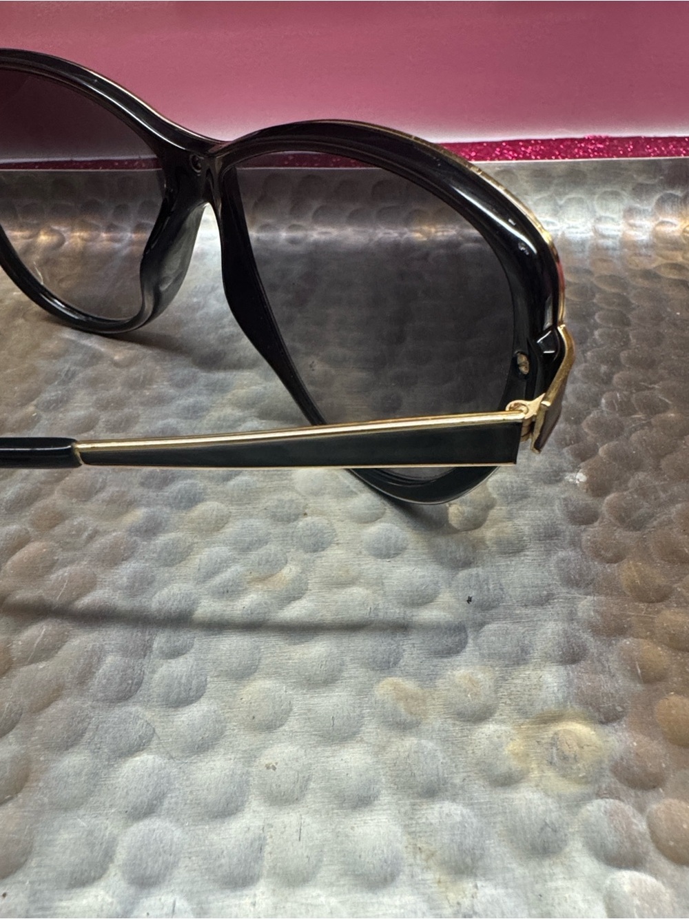 Vintage Fendi Black and Brown Gradient Oversized Aviator Sunglasses - Picture 3 of 14